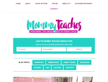 Tablet Screenshot of mommyteaches.com